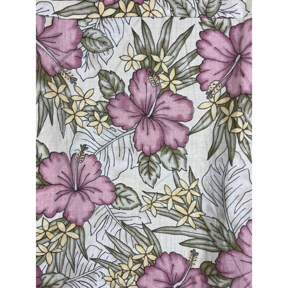 RJC Hawaii Aloha Floral Hawaiian Shirt Large Short Sleeve Hibiscus Floral EUC - Picture 6 of 8